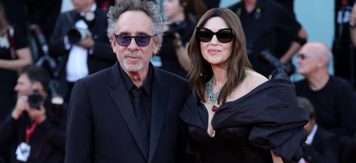 tim burton e monica bellucci red carpet venezia