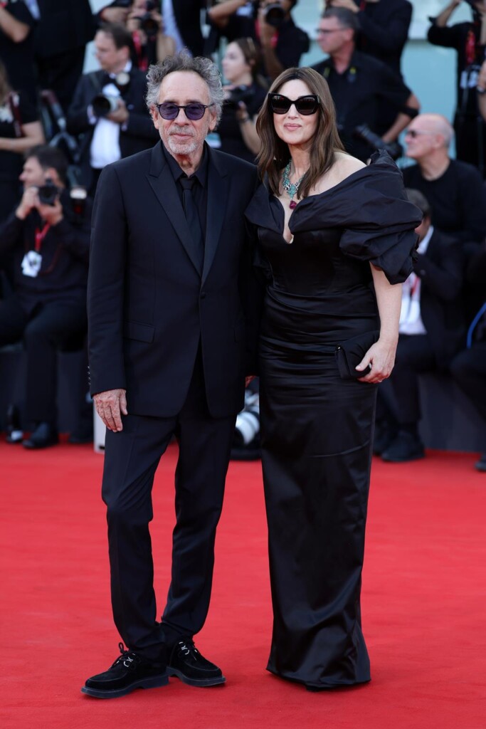 tim burton e monica bellucci red carpet venezia