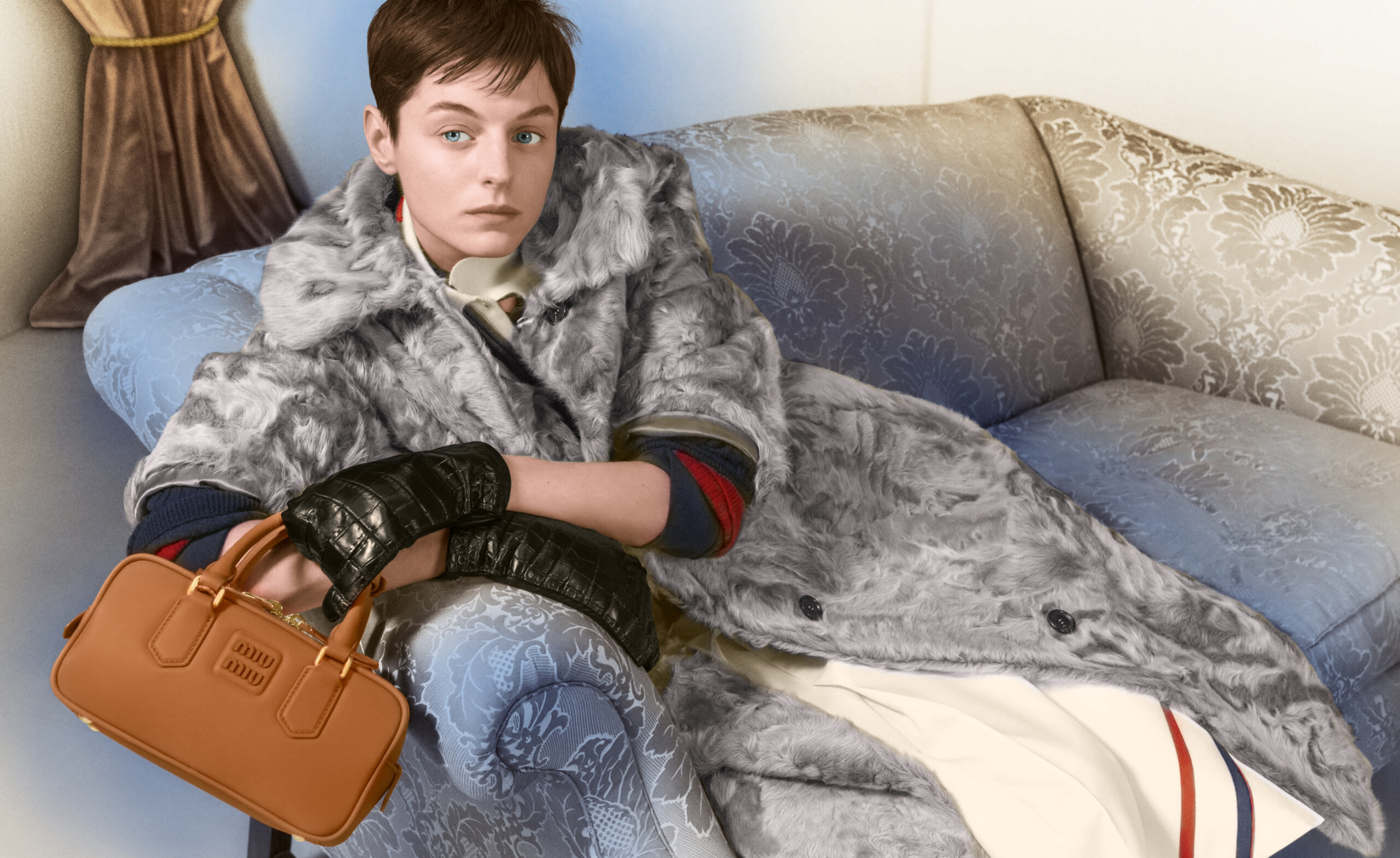 Miu Miu Holiday 24_Emma Corrin_Campaign by Edward Quarmby