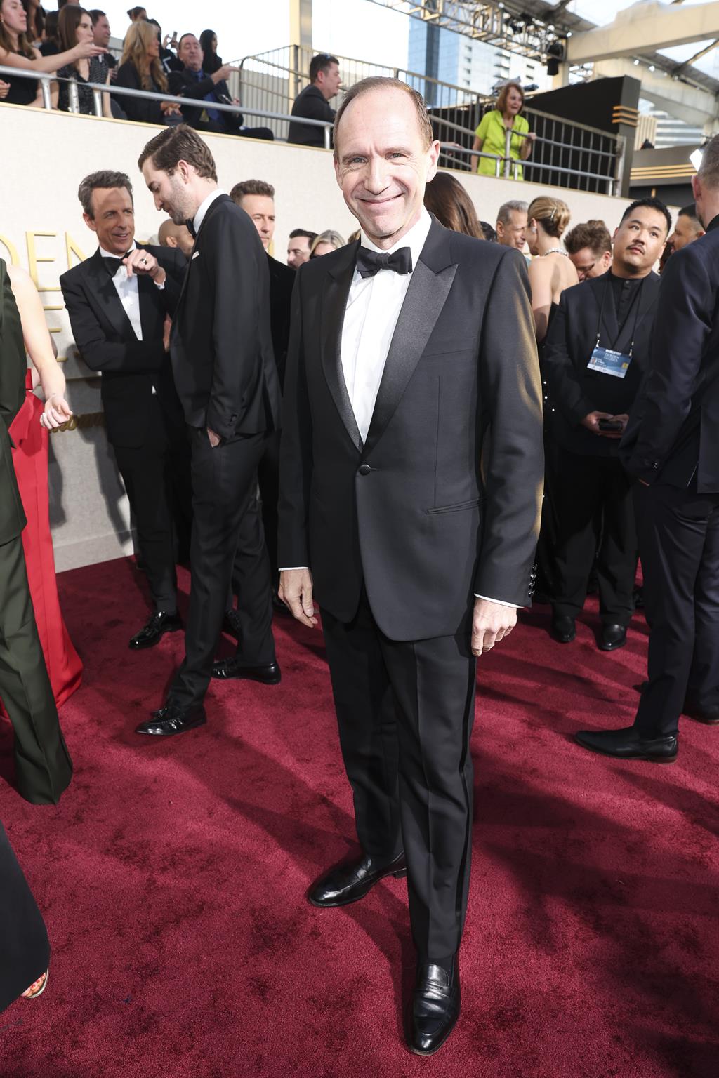 Ralph Fiennes at the 82ND ANNUAL GOLDEN GLOBES®, airing live from the Beverly Hilton in Beverly Hills, California on Sunday, January 5, 2025 at 8 PM ET/5 PM PT, on CBS and streaming on Paramount+. Photo: Stewart Cook/CBS ©2025 CBS Broadcasting, Inc. All Rights Reserved.